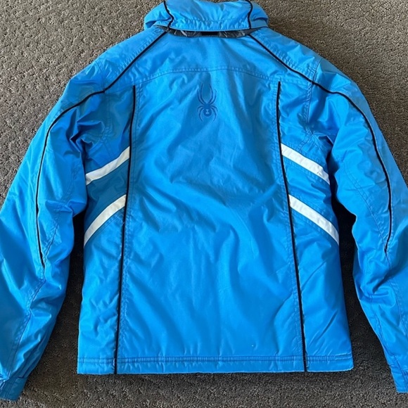 Spyder ski jacket apres ski cerulean blue XS super warm - Picture 4 of 8